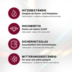 HOOZ Glasplatte Kamin 80x80 Cm Schwarz Kaminplatte Kaminglas Tisch DIY Mit Facettenschliff Glas Kaminplatte Kaminglas Tisch DIY 11 HOOZ Glasplatte Kamin 80x80 Cm Schwarz Kaminplatte Kaminglas Tisch DIY Mit Facettenschliff Glas Kaminplatte Kaminglas Tisch DIY -Garten- & Gewächshäuser Geschäft d4f5c5244ee0ac692b0199d69e08775b