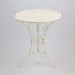 Frank-Flechtwaren Bistro-Set White Romance (3-teilig), Maße: Stuhl 40 X 43 X 93 Cm, Sitzhöhe 45 Cm, Tisch Ø 60 X 70 Cm -Garten- & Gewächshäuser Geschäft d518d0a3ced68a5096961c7586ab87e5