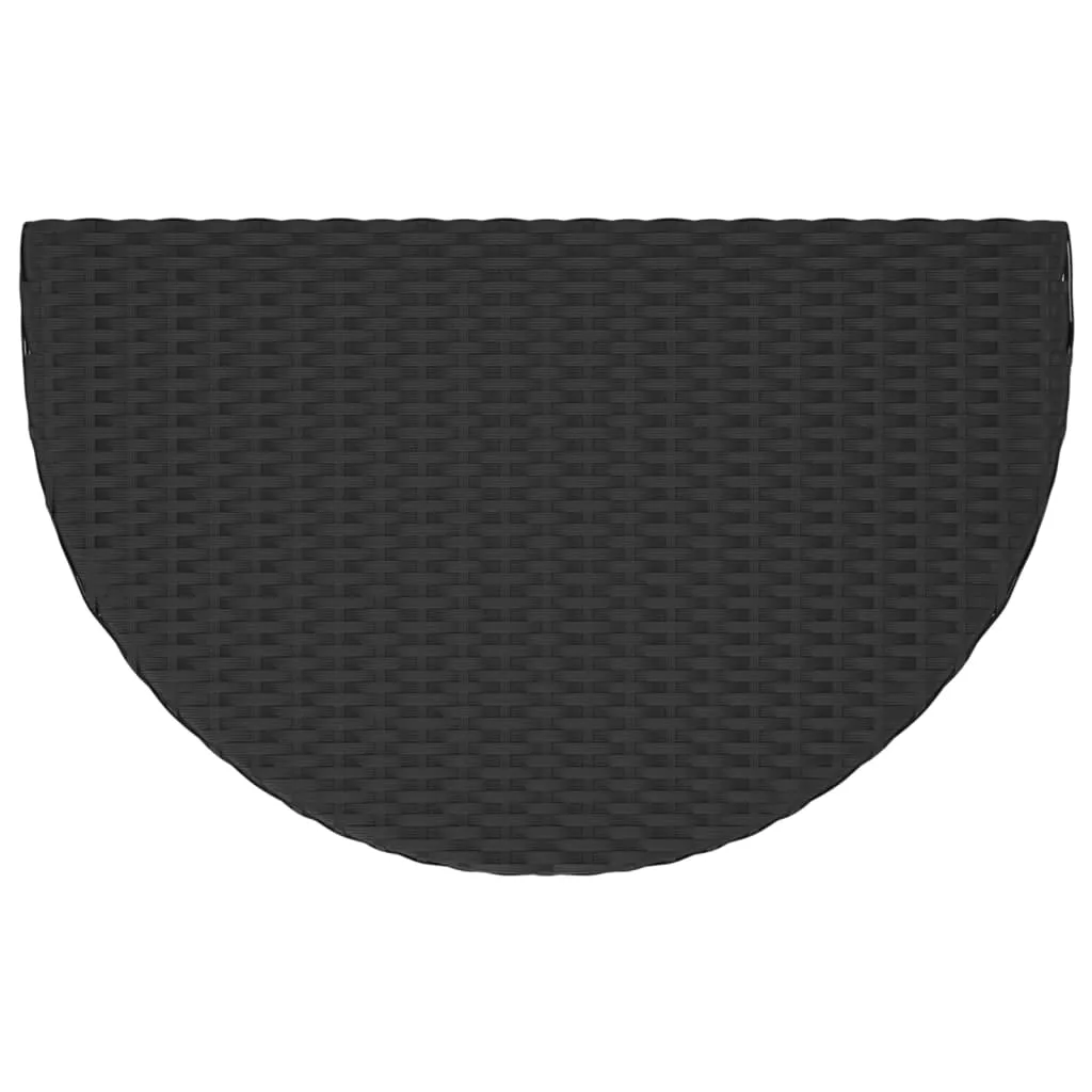 VidaXL Gartentisch Schwarz 80x50x75 Cm Poly Rattan 6 VidaXL Gartentisch Schwarz 80x50x75 Cm Poly Rattan – Bild 6