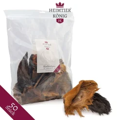 Indoba Rinderohren 'natur Mit Fell' - 50 Stück - Kausnack