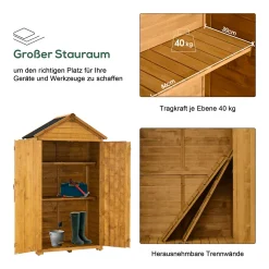 MCombo Gartenschrank Geräteschuppen Werkzeugschrank Outdoor-Schrank Holz 1000D -Garten- & Gewächshäuser Geschäft d5e3e17b067f728fed65376ca842b43e