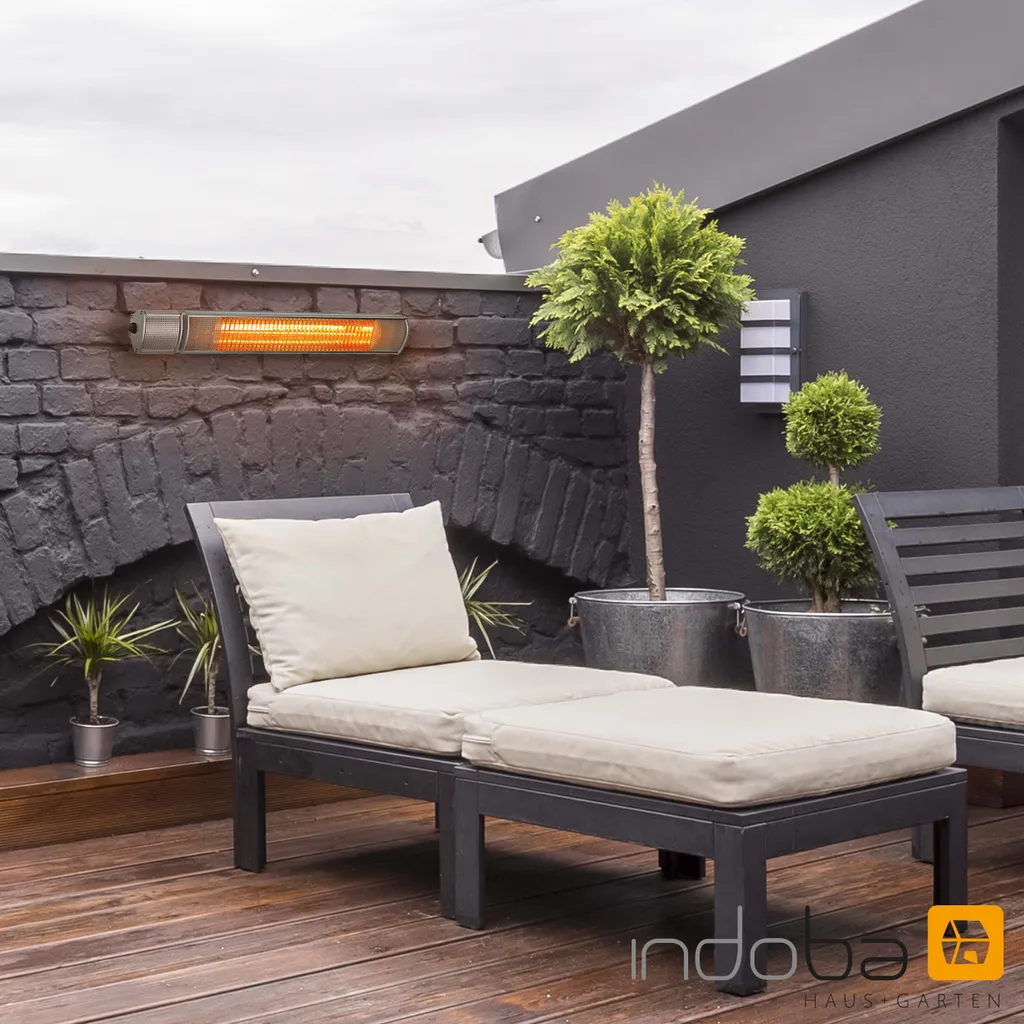 Indoba Heizstrahler 2000W Mit Fernbedienung - Infrarotheizer - Wandmontage - Mit 3 Leistungsstufen - IND-70140-IRV2000FB 2 Indoba Heizstrahler 2000W Mit Fernbedienung - Infrarotheizer - Wandmontage - Mit 3 Leistungsstufen - IND-70140-IRV2000FB – Bild 2