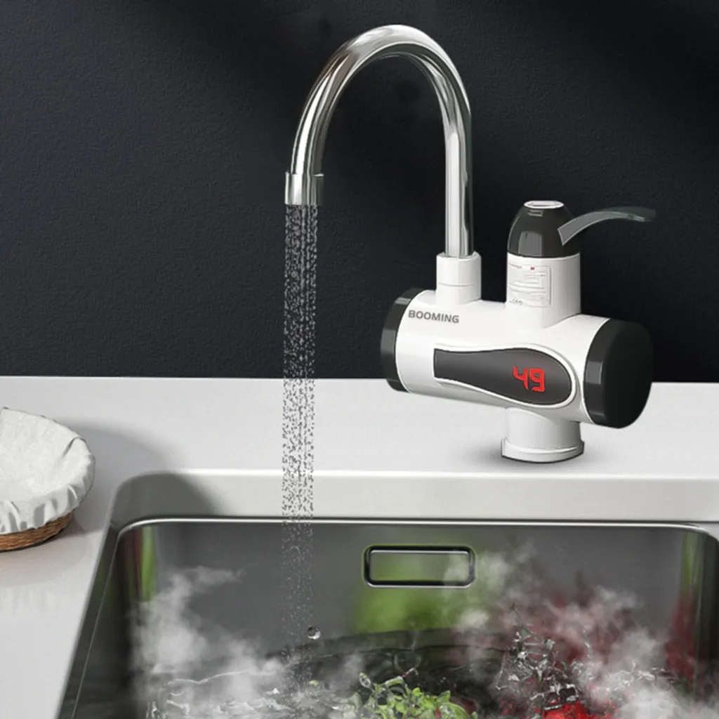 F-Beast Elektrisch LED Wasserhahn 3000W Sofort Heizung Durchlauferhitzer Armatur Spültis 4 F-Beast Elektrisch LED Wasserhahn 3000W Sofort Heizung Durchlauferhitzer Armatur Spültis – Bild 4