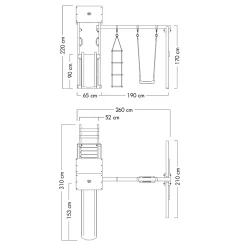 WICKEY Spielturm Klettergerüst TinyPlace Mit Schaukel & Rutsche, Kletterturm Mit Sandkasten, Leiter & Spiel-Zubehör - Blau 13 WICKEY Spielturm Klettergerüst TinyPlace Mit Schaukel & Rutsche, Kletterturm Mit Sandkasten, Leiter & Spiel-Zubehör - Blau -Garten- & Gewächshäuser Geschäft d61410aee86de65a88f2cd79430adf79