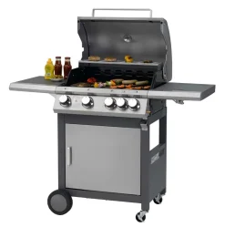 Tepro-Gasgrill - "Rockland" 4 Edelstahl-Brenner; 3169 -Garten- & Gewächshäuser Geschäft d6202cd89e76a2c90049ee4d798d7f80