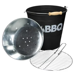 ECD Germany Grilleimer Ø 25cm Mit Grillrost Und Tragegriff, Eimergrill Aus Edelstahl In Matt Schwarz, Minigrill Mit Belüftung, Campinggrill Holzkohlegrill BBQ Grill Picknickgrill Grillkübel Feuerkübel 9 ECD Germany Grilleimer Ø 25cm Mit Grillrost Und Tragegriff, Eimergrill Aus Edelstahl In Matt Schwarz, Minigrill Mit Belüftung, Campinggrill Holzkohlegrill BBQ Grill Picknickgrill Grillkübel Feuerkübel -Garten- & Gewächshäuser Geschäft d6321a898ddee226e72df7d7f274f905