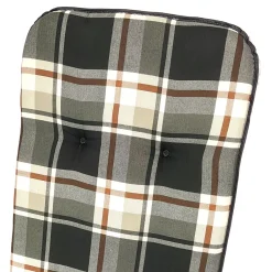 Multistore 2002 2tlg Hochlehner Polsterauflagen-Set 'Scala' Braun, Grau, Schwarz Kariert -Garten- & Gewächshäuser Geschäft d635cdd2ef46a1cf26179a16c267071c