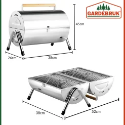 Deuba Tischgrill Campinggrill Klappgrill Edelstahl Tragbar Klappbar BBQ Holzkohlegrill -Garten- & Gewächshäuser Geschäft d64bcdd19a686786ab2b37c135be30b3