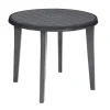 Jardin Gartentisch Lisa Kunststoff Graphit Ø90cm