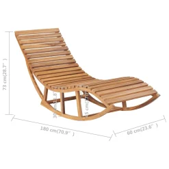 VidaXL Schaukelliege Teak Massivholz -Garten- & Gewächshäuser Geschäft d68a18d6fc613a58b4022f0f4e44c313