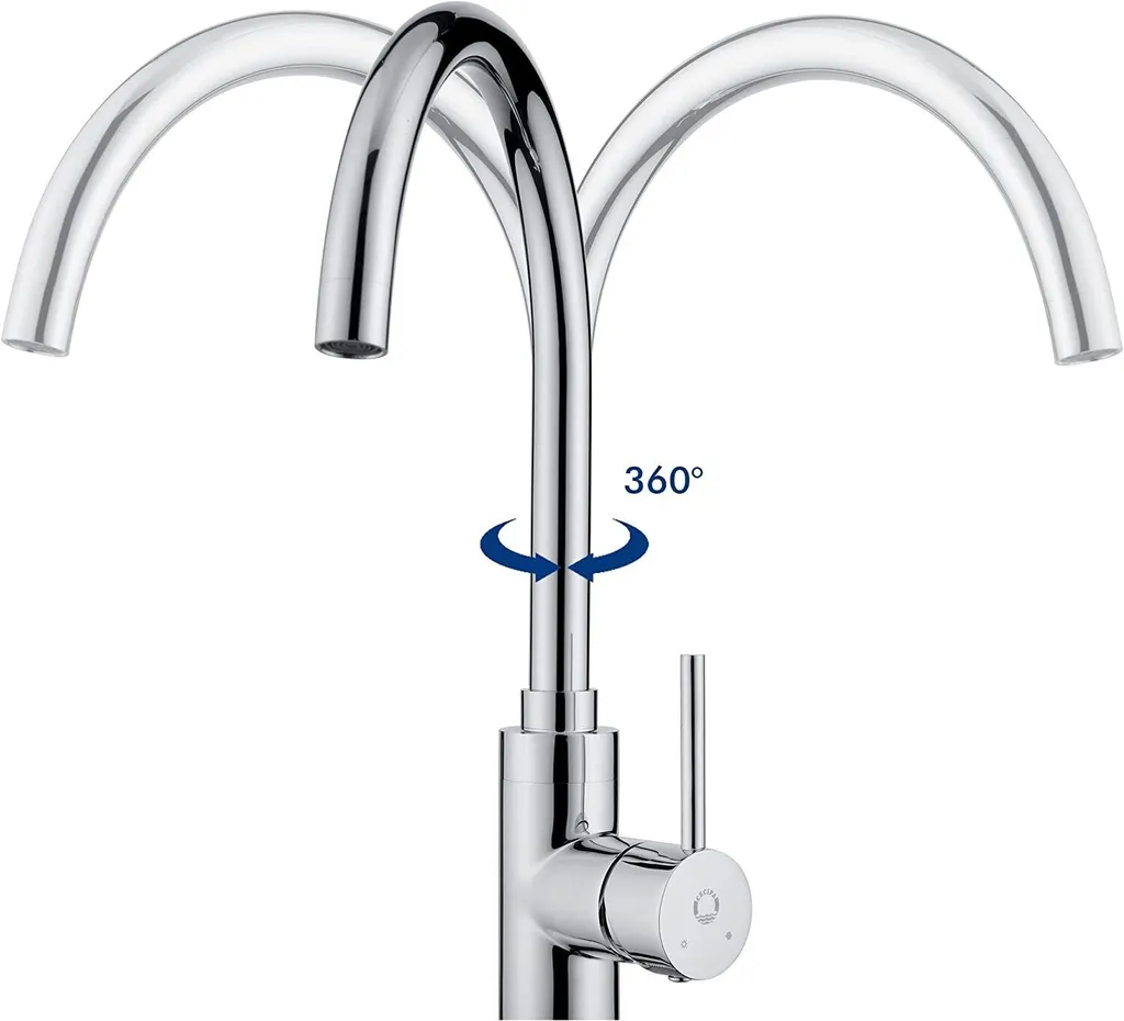 CECIPA 360° Schwenkbar Niederdruck Wasserhahn Küche Armatur Küche Mischbatterie Einhebelmischer 3 CECIPA 360° Schwenkbar Niederdruck Wasserhahn Küche Armatur Küche Mischbatterie Einhebelmischer – Bild 3