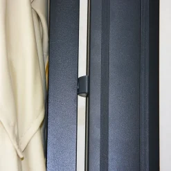 Mendler Gastronomie-Ampelschirm HWC-A96, 3x4m (Ø5m) Polyester Alu/Stahl 26kg Flap, Anthrazit Ohne Ständer -Garten- & Gewächshäuser Geschäft d6b416f3e48ccf27f39795c4f26d0c6e 1