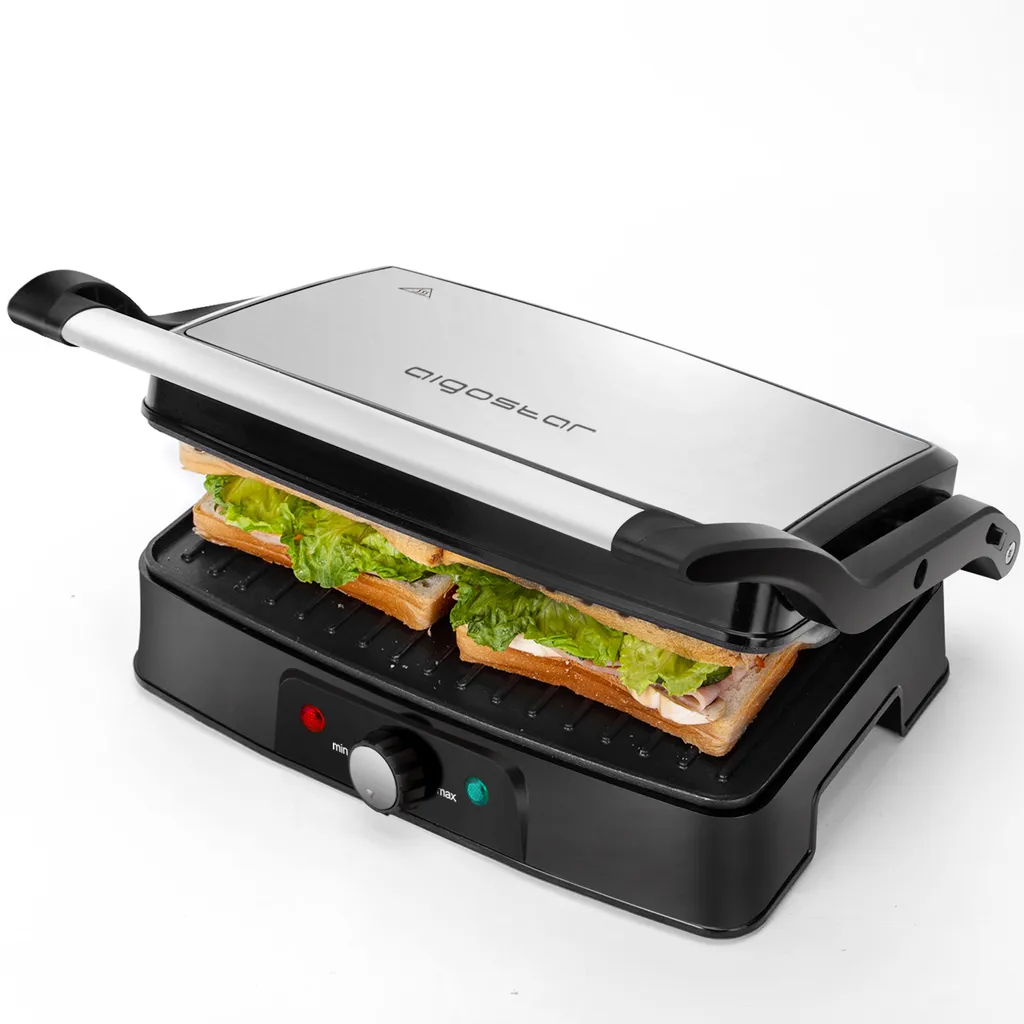 Aigostar Hitte 30HFA - Elektrischer Kontaktgrill,Cool Touch, Antihaft, 1500 Watt 1 Aigostar Hitte 30HFA - Elektrischer Kontaktgrill,Cool Touch, Antihaft, 1500 Watt