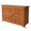 MCombo Gartenschrank Gerätescharank Gerätehaus Geräteschuppen Gartenhaus Holz 1280