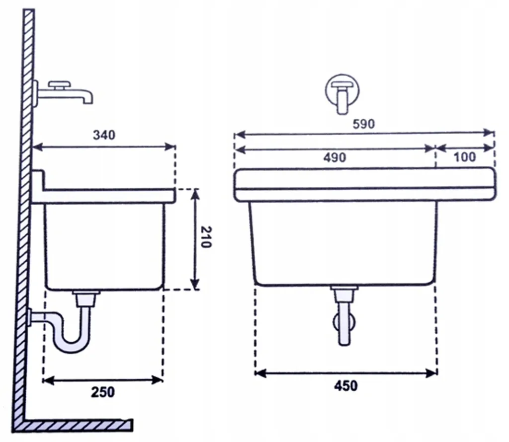Hydroland Haushaltspüle Spüle Chamber 60 Schwarz Spülen 2 Hydroland Haushaltspüle Spüle Chamber 60 Schwarz Spülen – Bild 2