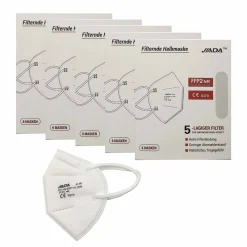 Wenzhou Jiada Technology Co., Ltd. JIADA Atemschutzmaske FFP2 Mund-Nasen-Schutz 30 Stück, Schutzmaske, Atemmasken, Faltmaske, Einzeln Verpackt