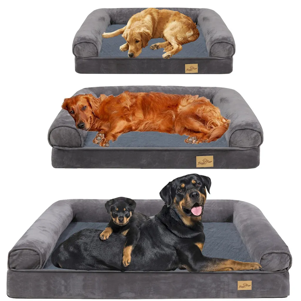 Bingopaw WISFOR Hundesofa Orthopädisch Hundebett Hundecouch Für Große Hunde, Wasserfest Waschbar Bezug Abnehmbar XL: 120x90x20cm 1 Bingopaw WISFOR Hundesofa Orthopädisch Hundebett Hundecouch Für Große Hunde, Wasserfest Waschbar Bezug Abnehmbar XL: 120x90x20cm