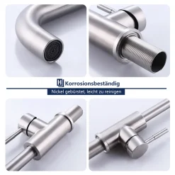 Homelody Küchenarmatur 360° Drehbar Wasserhahn Küche Edelstahl Spültischarmatur Mit Hoher Auslauf (251mm) Mischbatterie Küche Armatur Hochdruck Einhebelmischer 15 Homelody Küchenarmatur 360° Drehbar Wasserhahn Küche Edelstahl Spültischarmatur Mit Hoher Auslauf (251mm) Mischbatterie Küche Armatur Hochdruck Einhebelmischer -Garten- & Gewächshäuser Geschäft d72c297a4fb214dd1aa2f83df88872d8