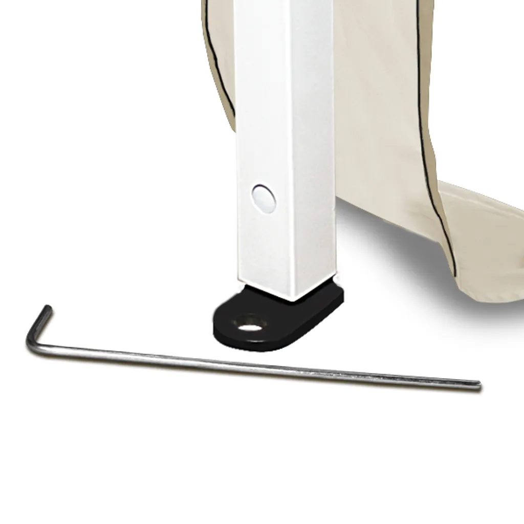 Deuba Faltpavillon 3x3 M + 4 Seitenwände Mit Seitenfenster, Farbe:creme 5 Deuba Faltpavillon 3x3 M + 4 Seitenwände Mit Seitenfenster, Farbe:creme – Bild 5