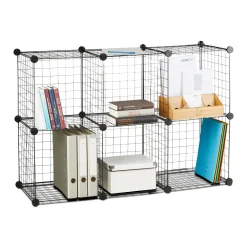 Relaxdays Regalsystem Drahtgitter 6 Fächer 12 Relaxdays Regalsystem Drahtgitter 6 Fächer -Garten- & Gewächshäuser Geschäft d73dc11a297f9dcab4ea70caa84ca929