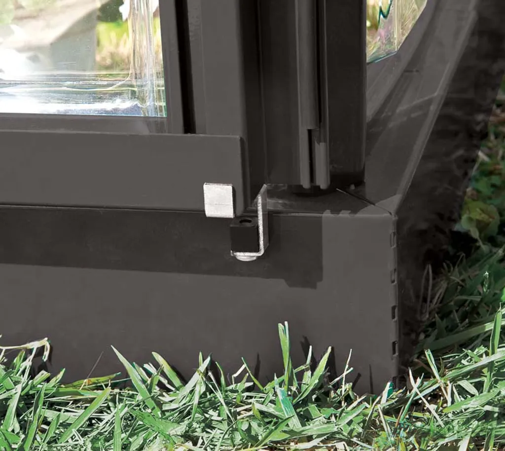 Palram Aluminium Gewächshaus 1,9x3,1 M Set Hybrid 6x10 Grau Treibhaus Anzuchthaus Tomatenhaus Pflanzhaus 6 Palram Aluminium Gewächshaus 1,9x3,1 M Set Hybrid 6x10 Grau Treibhaus Anzuchthaus Tomatenhaus Pflanzhaus – Bild 6