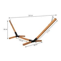 Springos Hängemattengestell Hängemattenständer 85 X 310 Cm Massivholz Ohne Hängematte 11 Springos Hängemattengestell Hängemattenständer 85 X 310 Cm Massivholz Ohne Hängematte -Garten- & Gewächshäuser Geschäft d7846005e9b208cf78156947b8bf7a75