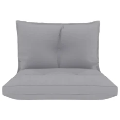 VidaXL Palettensofa-Auflagen 2 Stk. Grau Stoff