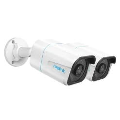 Reolink 4K Smarte PoE Überwachungskamera Aussen Mit Personen-/Autoerkennung, Micro SD Kartensteckplatz, Audio, IR Nachtsicht, Zeitraffer, Fernzugriff, RLC-810A(2 Stück)