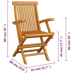 VidaXL Klappbare Gartenstühle 4 Stk. Massivholz Teak -Garten- & Gewächshäuser Geschäft d7fbfcb1fb3e8af6d658dddac9401926