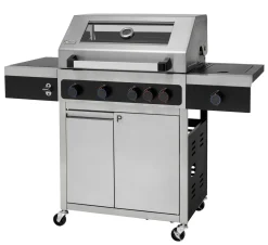 Tepro Edelstahl Gasgrill Keansburg 4 Special Edition, 4-Brenner Inkl. Powerzone Plus Infrarot-Backburner Plus Seitenbrenner