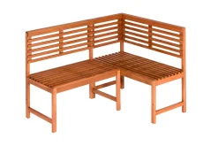 Merxx Gartenbank Eukalyptus Natur 140 Cm X 100 Cm X 90 Cm