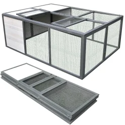 Mucola Freigehege Freilaufgehege Faltbar Hasen Kaninchen Meerschweinchen Gehege Ausbruchsperre Kleintierstall Hasenstall Käfig Freilauf -Garten- & Gewächshäuser Geschäft d857188d001d2bda9fd46f090347f634