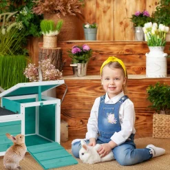 Relaxdays Großes Kaninchenhaus Für Innen Und Außen -Garten- & Gewächshäuser Geschäft d8596b749217f2afef912dee0db3c913