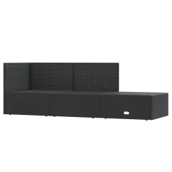 VidaXL 3-tlg. Garten-Lounge-Set Mit Kissen Schwarz Poly Rattan -Garten- & Gewächshäuser Geschäft d897dd0621366ef0966d81806afcc340