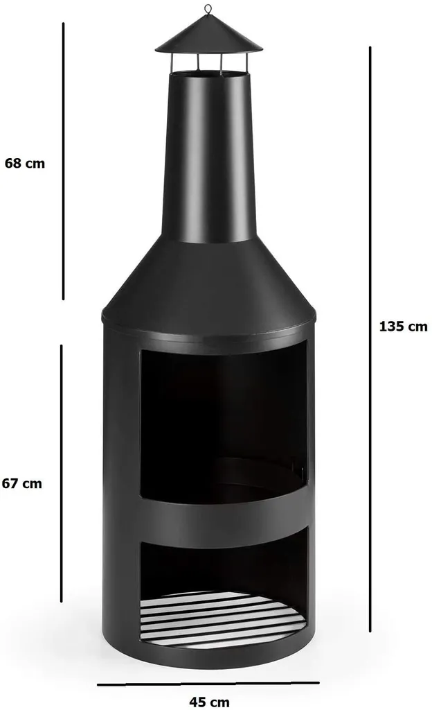 FireStove RESCH 502594 Terrassenkamin / Gartenkamin Mit Funkenschutz, 45 X 135 Cm, Feuerstelle Hitzebeständig & Rostfrei, Feuerkorb Für Terrasse / Garten 3 FireStove RESCH 502594 Terrassenkamin / Gartenkamin Mit Funkenschutz, 45 X 135 Cm, Feuerstelle Hitzebeständig & Rostfrei, Feuerkorb Für Terrasse / Garten – Bild 3