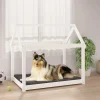 VidaXL Hundebett Weiß 101x70x90 Cm Massivholz Kiefer