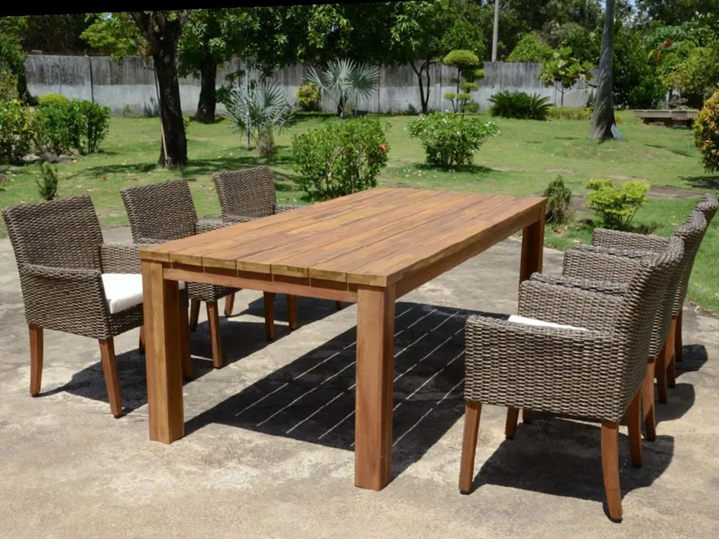 Garden Pleasure Gartentisch Tisch PALA 220cm Holztisch Esstische Speisetisch Garten Möbel Akazie 4 Garden Pleasure Gartentisch Tisch PALA 220cm Holztisch Esstische Speisetisch Garten Möbel Akazie – Bild 4