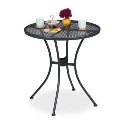 Relaxdays Gartentisch Mit Schirmloch