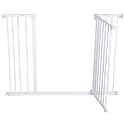 PawHut Türschutzgitter, Treppenschutzgitter, Hunde Absperrgitter, Schutzgitter Für Haustier, Hundegitter, Klemmbefestigung, Metall, Weiß, 72-107 X 76 Cm 14 PawHut Türschutzgitter, Treppenschutzgitter, Hunde Absperrgitter, Schutzgitter Für Haustier, Hundegitter, Klemmbefestigung, Metall, Weiß, 72-107 X 76 Cm -Garten- & Gewächshäuser Geschäft d93259b1f2d80b73421a316e5fb289e5