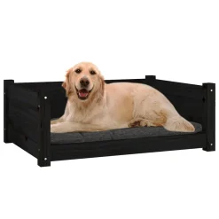 VidaXL Hundebett Schwarz 75,5x55,5x28 Cm Massivholz Kiefer 9 VidaXL Hundebett Schwarz 75,5x55,5x28 Cm Massivholz Kiefer -Garten- & Gewächshäuser Geschäft d941c75b640cb1dcfd4d1acf0747030f