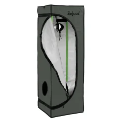 Zelsius Grow Tent 100 X 100 X 200 Cm Grau/schwarz Pflanzenzucht Indoor