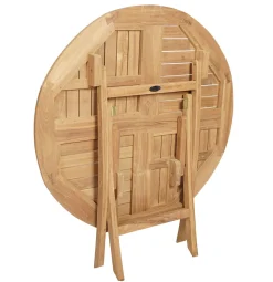 KMH® Teak Klapptisch Rund 100cm -Garten- & Gewächshäuser Geschäft d9db018525c513a56930525482d973fb