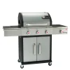 Landmann Gasgrillwagen Triton 3.1 Mit Seitenbrenner Und Blauen LED Reglern