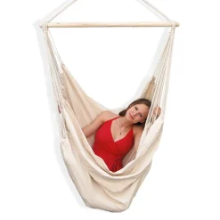 Amanka 12364 XXL Beige 2 Personen Belastbarkeit Bis Ca. 150 Kg Hängesitz Hängestuhl Hängesessel Inkl. Swivel