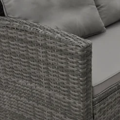 SVITA Monroe Garten-Lounge Set Polyrattan Lounge-Möbel Sitzgruppe Garten Grau -Garten- & Gewächshäuser Geschäft da46e083720f63315121de06562f8b2b