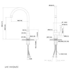 Auralum Küchenarmatur Spültischarmatur Aus Edelstahl Für Küche, Hochdruck Wasserhahn Küche Mit 360° Schwenkbarer , Chrom -Garten- & Gewächshäuser Geschäft da4a8ba24ac2b4819427f5f301ff92f4 2