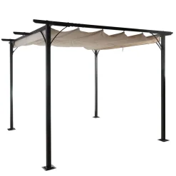 Mendler Pergola MCW-C42, Garten Pavillon, Stabiles 6cm-Gestell + Schiebedach Creme 3x3m 23 Mendler Pergola MCW-C42, Garten Pavillon, Stabiles 6cm-Gestell + Schiebedach Creme 3x3m -Garten- & Gewächshäuser Geschäft da60322017efe2a59edf8ab70599f8e1