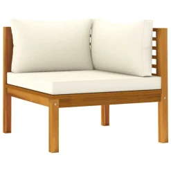 VidaXL 3-Sitzer-Gartensofa Mit Creme Kissen Massivholz Akazie -Garten- & Gewächshäuser Geschäft da708f5983c2ec0c91fbdd4c3c1efce7