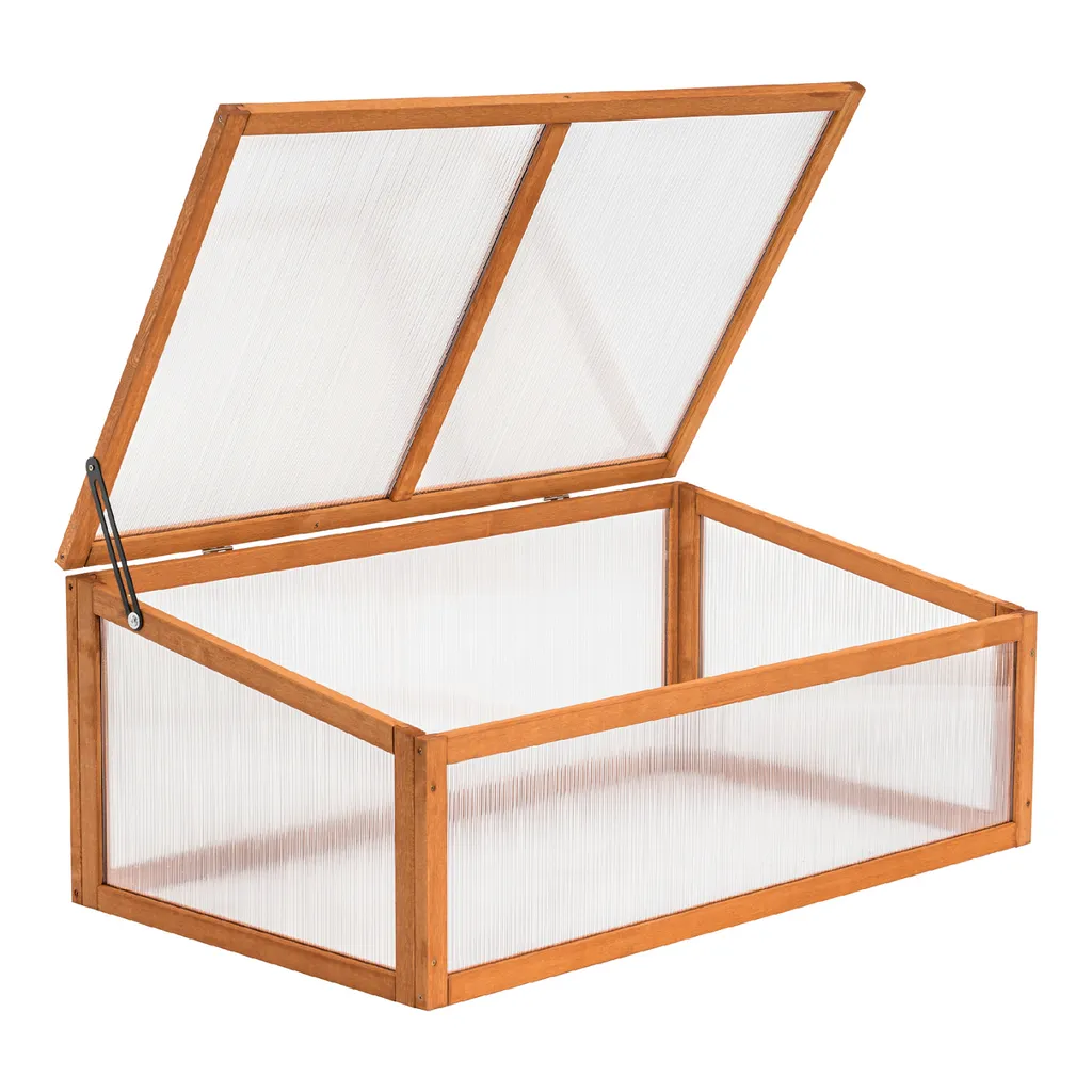 MCombo Frühbeet Gewächshaus Treibhaus Frühbeetkasten Aufsatz Pflanzenbeet Holz 0698 2 MCombo Frühbeet Gewächshaus Treibhaus Frühbeetkasten Aufsatz Pflanzenbeet Holz 0698 – Bild 2