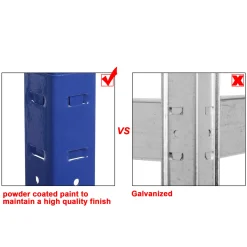 SONGMICS Lagerregal 180 X 90 X 40 Cm Bis 875 Kg Belastbar (175 Kg Pro Ablage), Schwerlastregal Mit 5 Regalböden, Regalsystem Mit Höhenverstellbaren Ablagen Blau GLR40Q 12 SONGMICS Lagerregal 180 X 90 X 40 Cm Bis 875 Kg Belastbar (175 Kg Pro Ablage), Schwerlastregal Mit 5 Regalböden, Regalsystem Mit Höhenverstellbaren Ablagen Blau GLR40Q -Garten- & Gewächshäuser Geschäft dac415f540d6fef4629b8d4b4e32298e